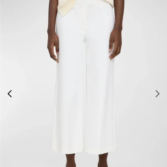 Theory "Terena" pants  White Precsion Ponte- Size 4 - Picture 3 of 5
